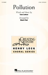 Pollution Two-Part choral sheet music cover